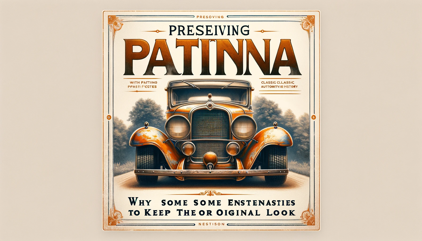 Preserving Patina: Why Some Enthusiasts Choose to Keep the Original Look